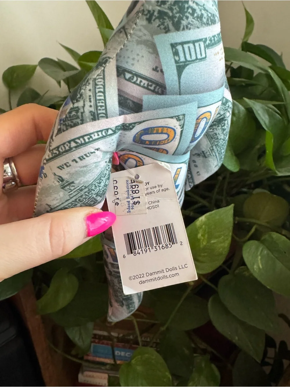 Dammit Doll Money Doll NWT